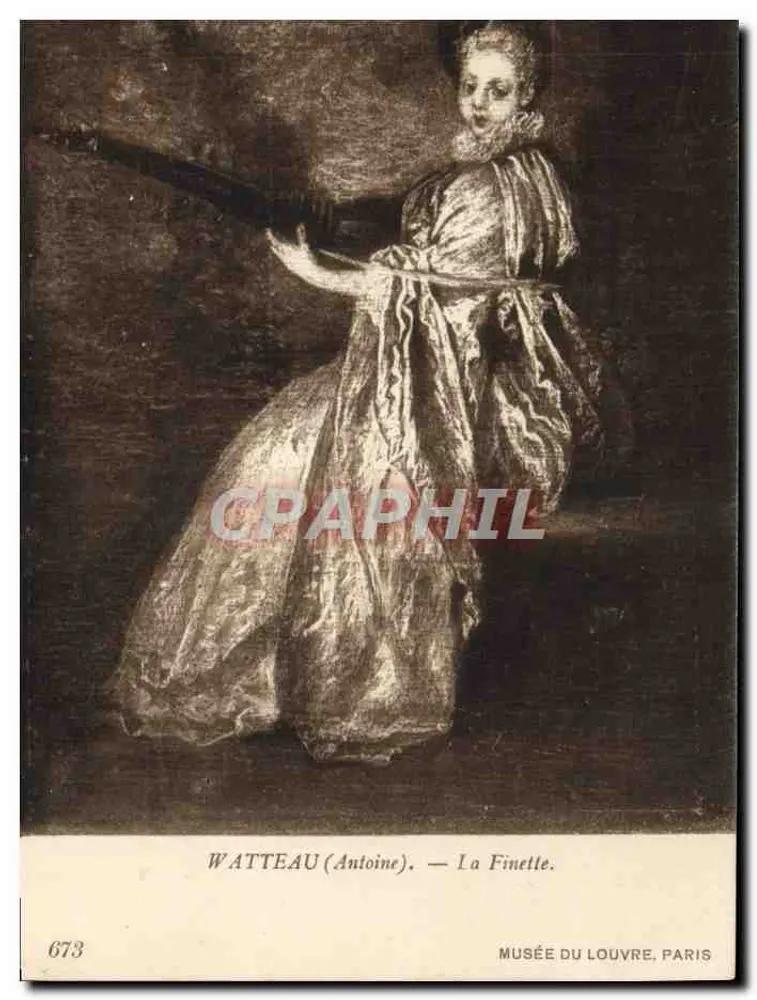 Watteau (Antoine) — La Finette — Museu do Louvre, Paris - Frente