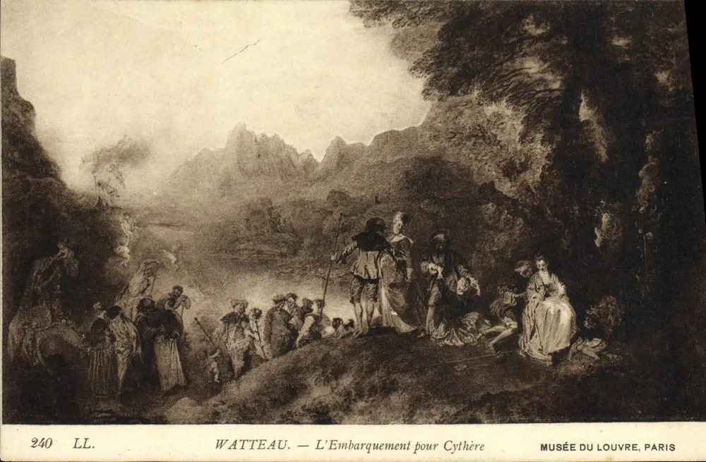 Watteau — Die Abfahrt nach Kythera — Musée du Louvre, Paris - Vorderseite