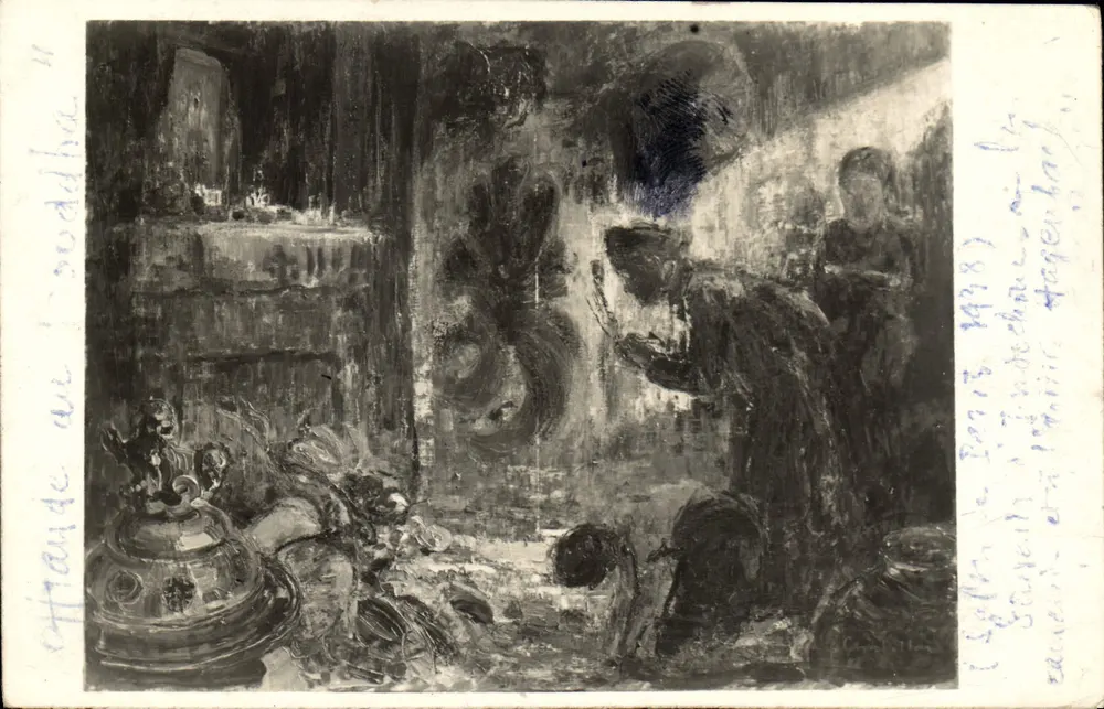 Opfer an Buddha — Innenraum — Vizzavona, 65 rue du Bac, Paris - Vorderseite