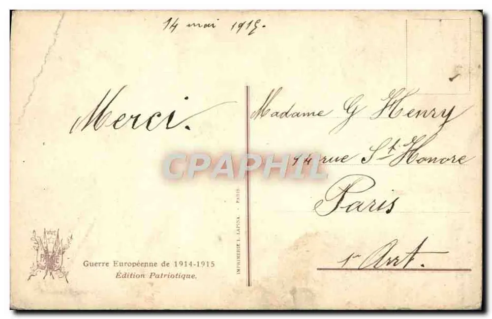 A morte de um soldado — D'après Jonas e a Illustration — n° 2060 - Verso
