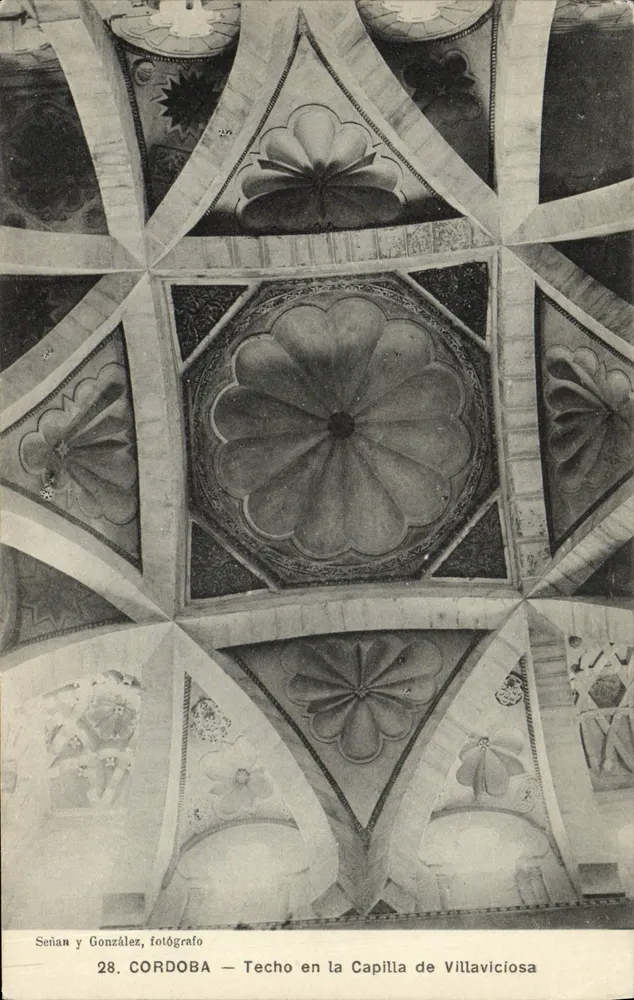Cordoue — Decke der Kapelle Villaviciosa — Fotograf Sérian y González - Vorderseite