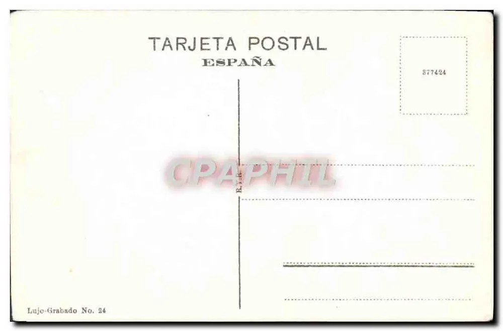 Jesu do Grande Poder — estátua em Sevilha — Lujo-Grabado No. 24 - Verso