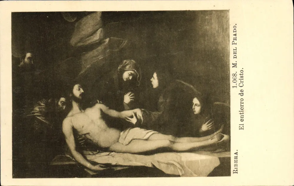 La sepoltura di Cristo — pittura di Ribera — Museo del Prado — n° 1.068 - Recto