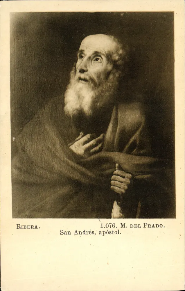 São André, apóstolo — pintura de Ribera — M. del Prado — n° 1.076 - Frente