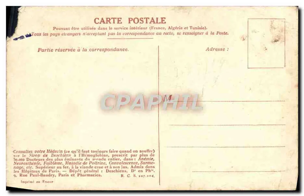 Die Nationale Garde von Paris auf dem Weg in das Heer — Musée de Versailles — Léon Gageel, Lith. Deschiens, Belfleur - Rückseite