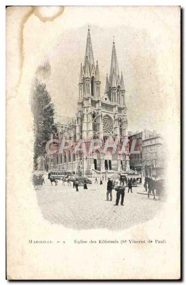 Marseille — Kirche der Reformierten (St Vincent de Paul) — n°9 - Vorderseite