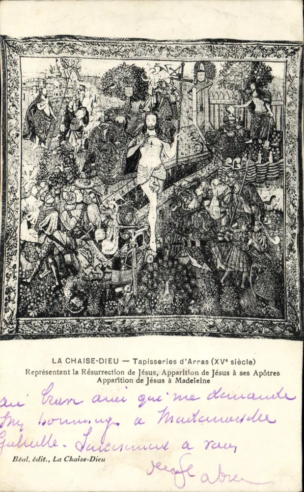 La Chaise-Dieu — Tapisseries d'Arras (XVe siècle) — Béal, édit., La Chaise-Dieu - Vorderseite