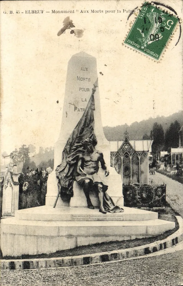 Elbeuf — Denkmal 'Aux Morts pour la Patrie' — G.B. 45 - Vorderseite