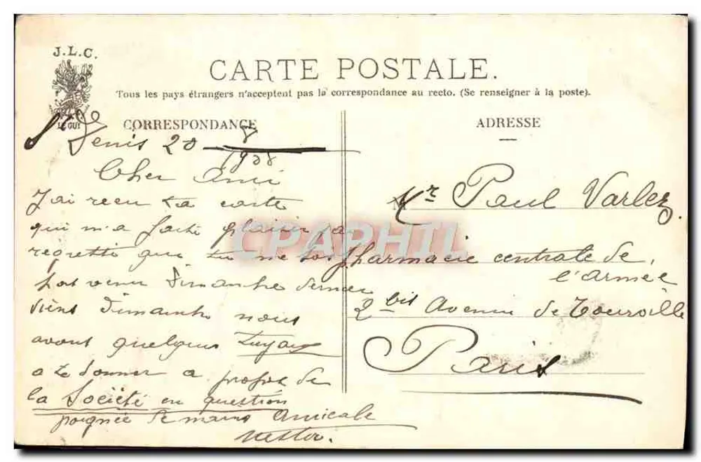 Saint-Denis — A Basílica — Fachada — J. L. C. - Verso