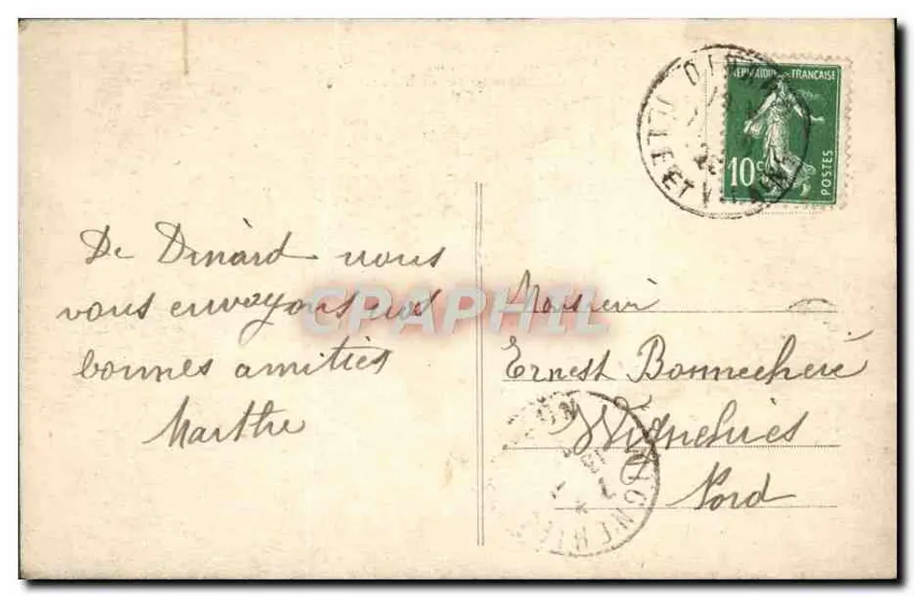 Emerald Coast — Dinard, Aussicht von La Malouine — Edition Guérin, Nr. 4467 - Rückseite