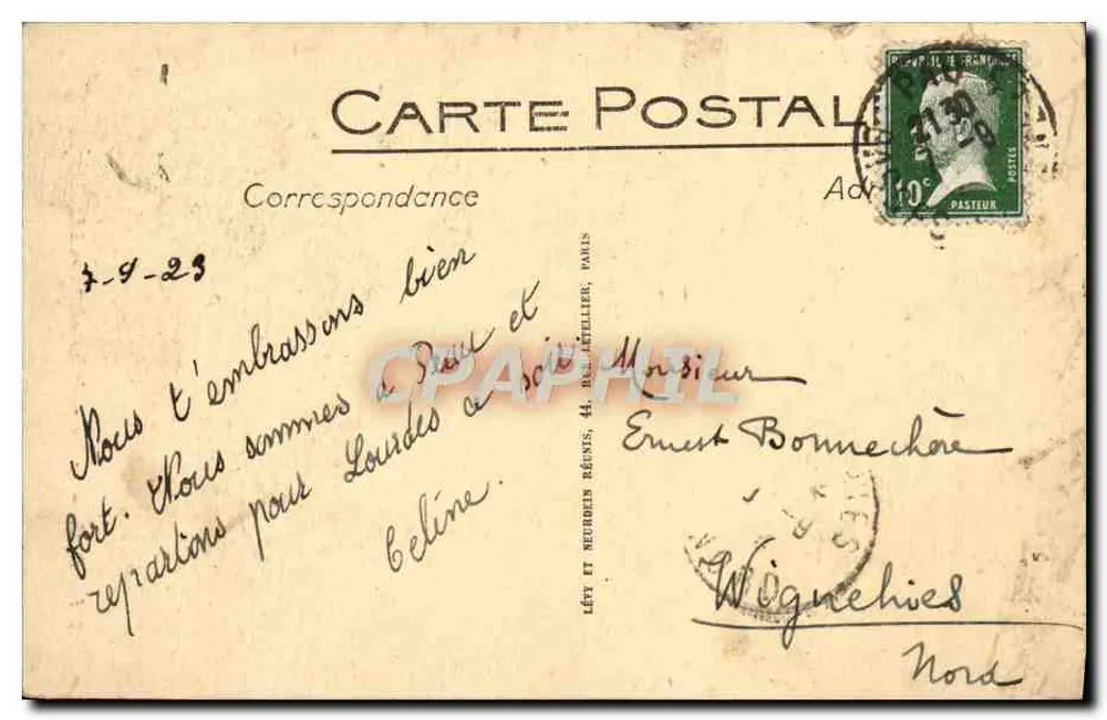 Pau — A Casa de Bernadotte — LL. n°161 - Verso