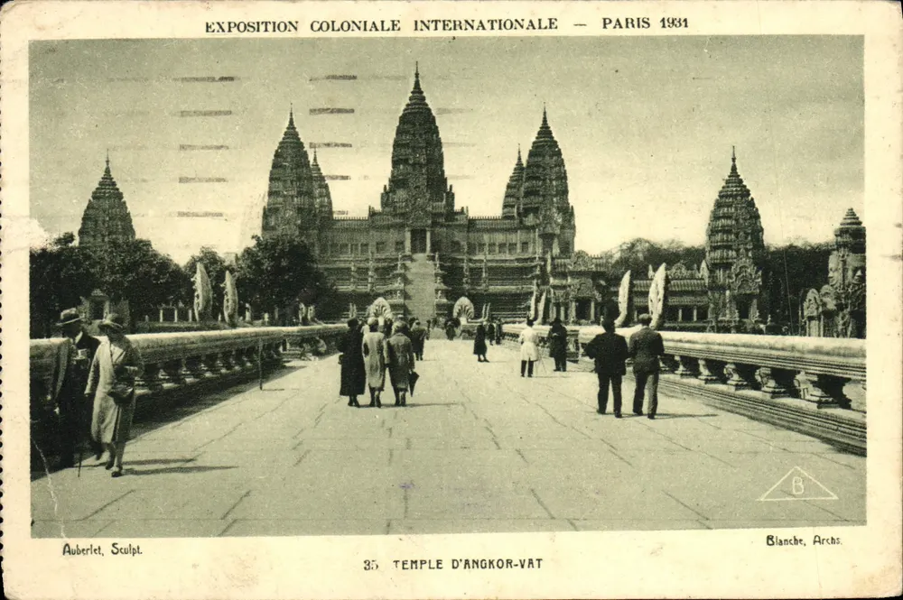 Temple d'Angkor-Vat — reproduction du temple d'Angkor-Vat à l'Exposition Coloniale Internationale — Paris 1934 — éditeur Blanche, Arches, n° 35 - Vorderseite