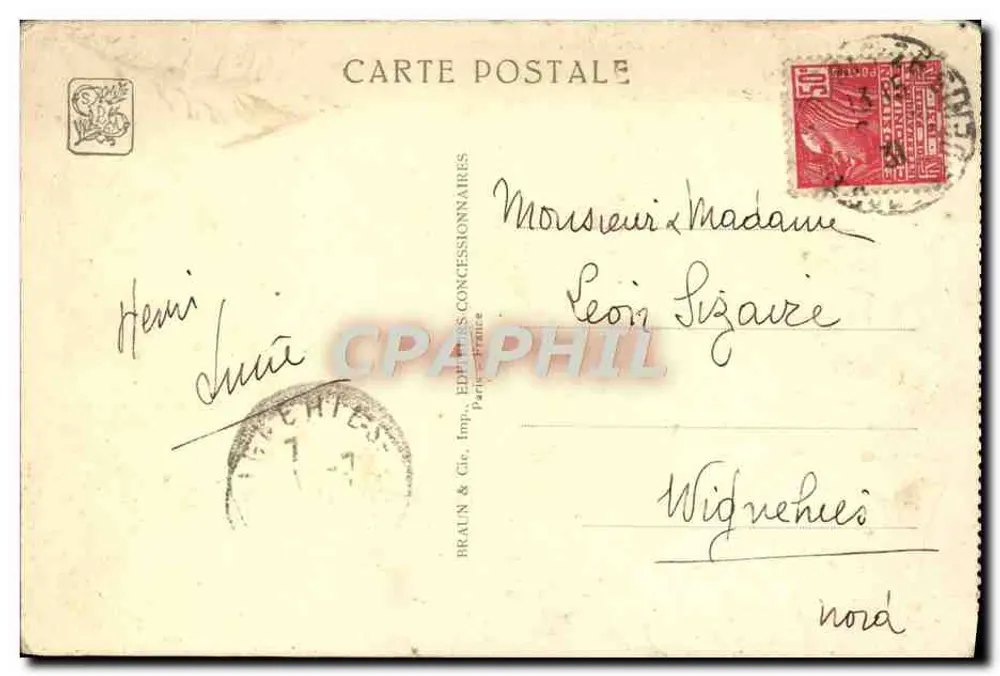 Temple d'Angkor-Vat — reproduction du temple d'Angkor-Vat à l'Exposition Coloniale Internationale — Paris 1934 — éditeur Blanche, Arches, n° 35 - Rückseite