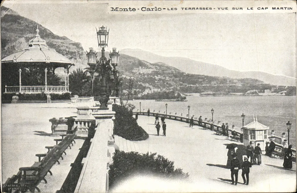 Monte-Carlo — Die Terrassen — Aussicht auf den Cap Martin — Staerck, Sceaux - Vorderseite