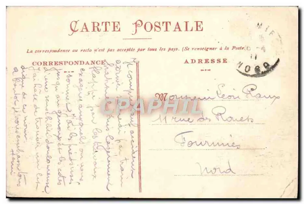 Camp de SISSONNE (Aisne) — Repos près des Tentes — Ruet frères, phot.-édit. - Rückseite