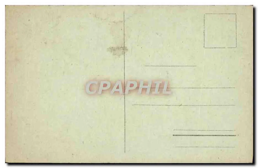 Laon - Poort van de Chenizelles — uitzicht op de middeleeuwse poort met ronde torens — E. Cuollet uitg. Laon - Achterkant