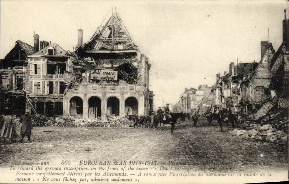 Peronne — Détroit de la guerre 1914-1917 — Visé Paris n°865 - Frente