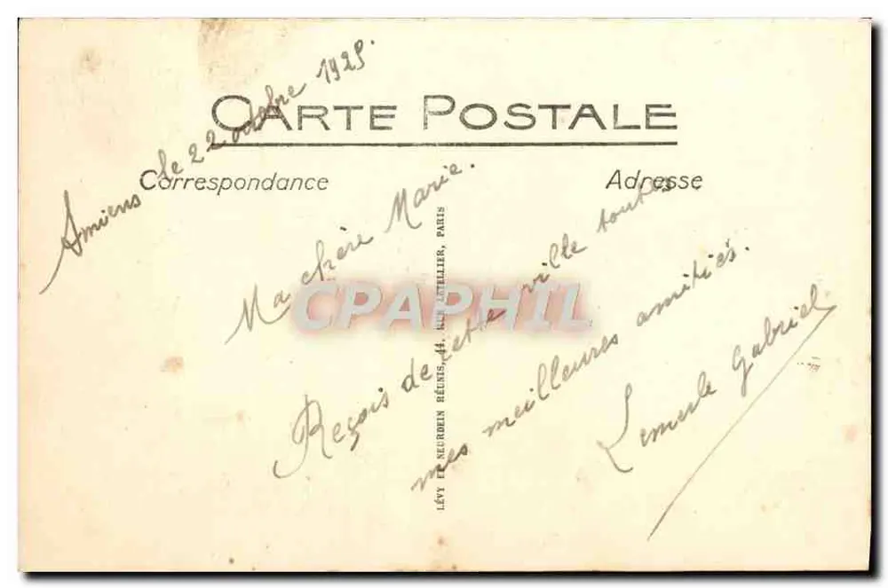 Amiens — As margens do rio Somme — LL - Verso