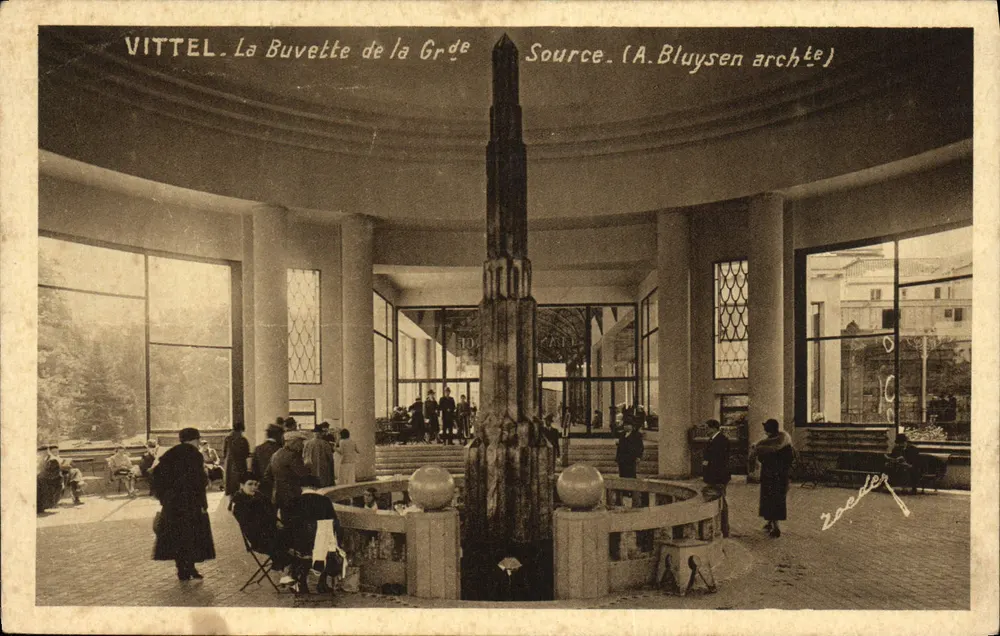 VITTEL. A Buvette da Grande Fonte. (A. Bluysen arquiteto) - Frente