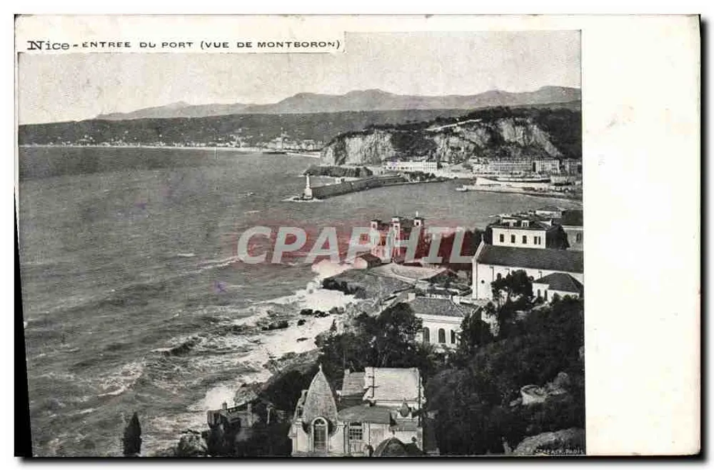 Nice - Entrada do porto (visão de Montboron) — editor não visível, número de série não legível - Frente
