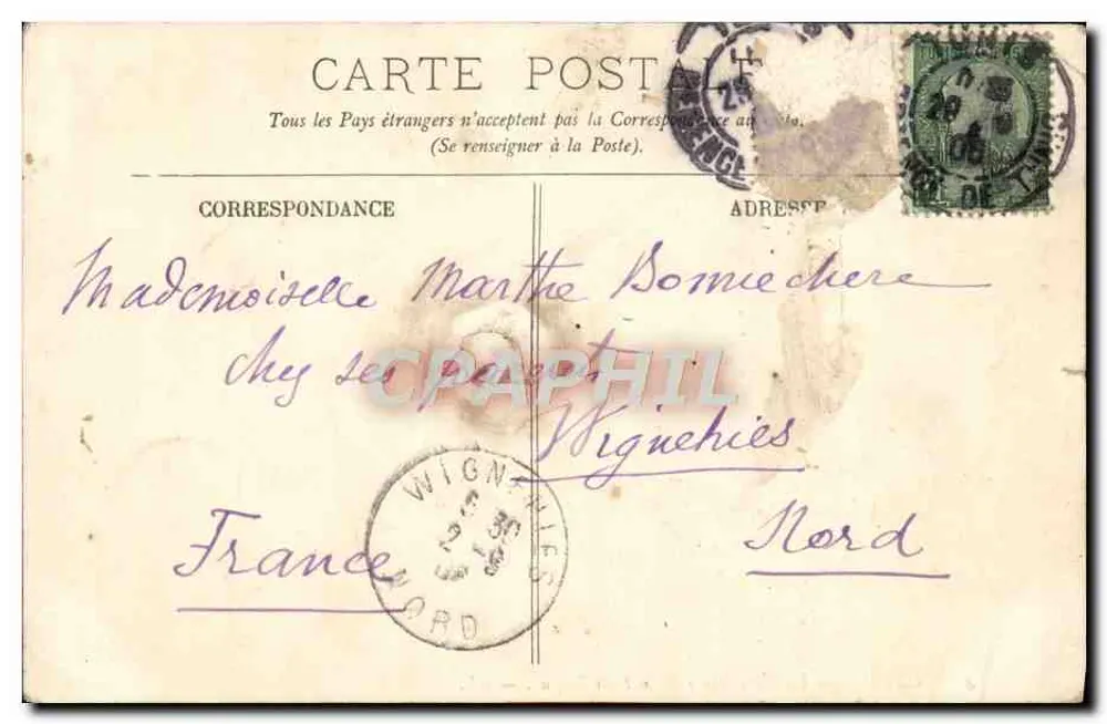 Tozeur — Ein Basour auf dem Weg nach Tozeur — LL. n°4 - Rückseite