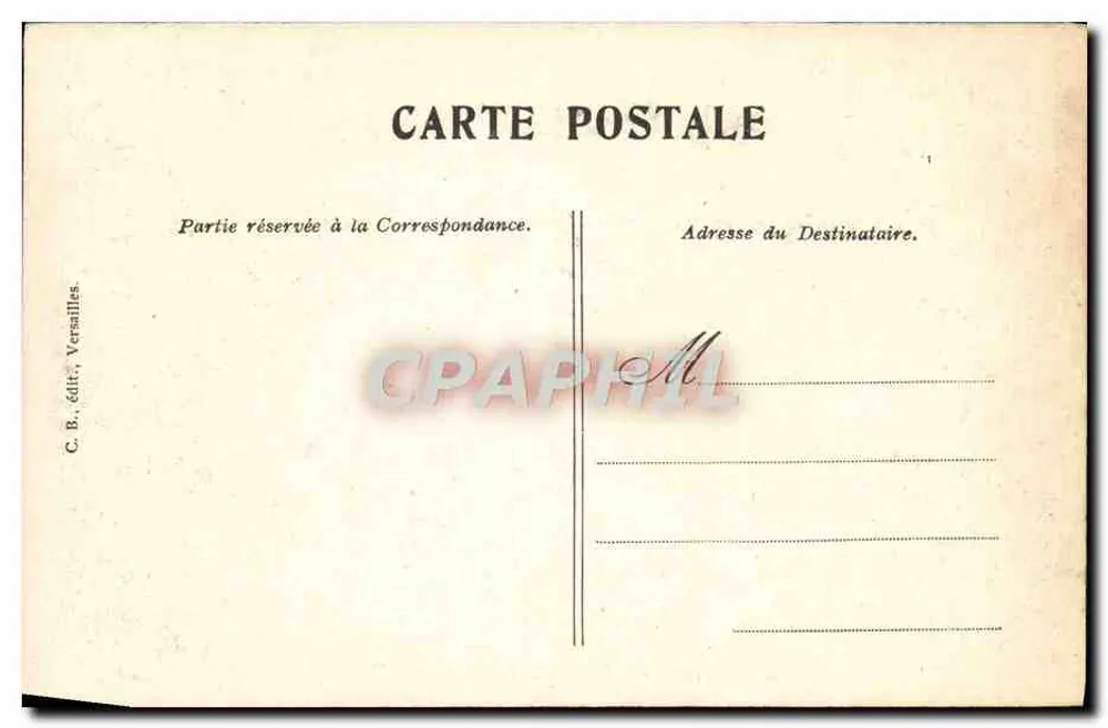 Versailles — La galleria delle battaglie — C.B. edit. Versailles - Verso