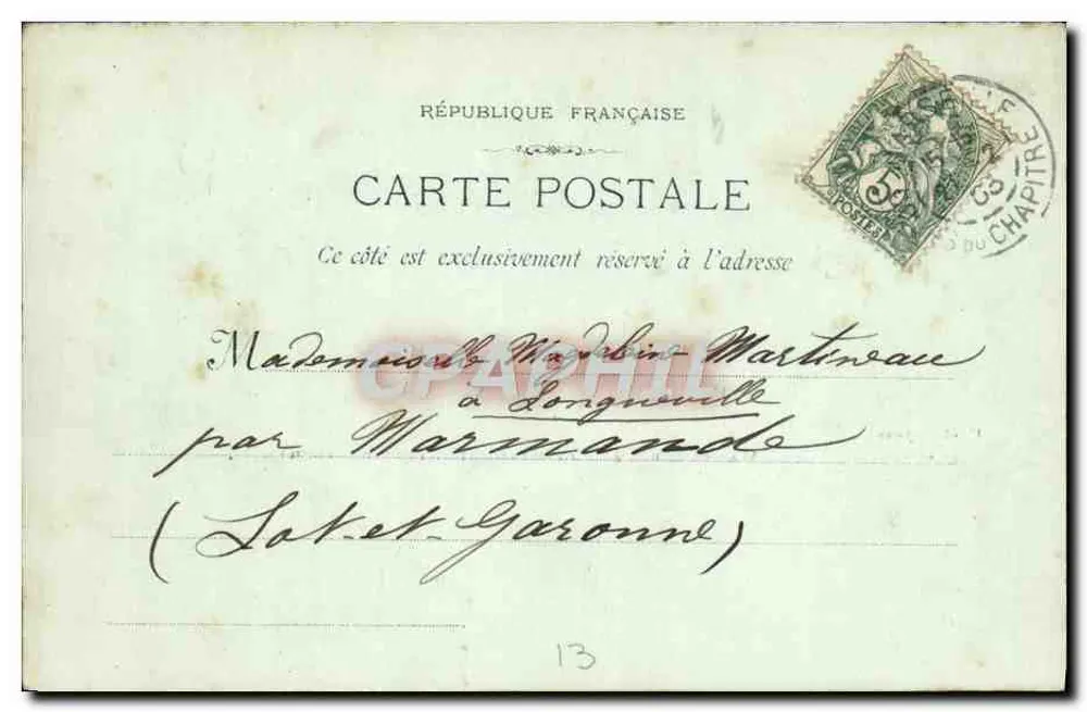 Marselha - O Farol (Instituto Pasteur) — Fot. Lacour, n°42 - Verso