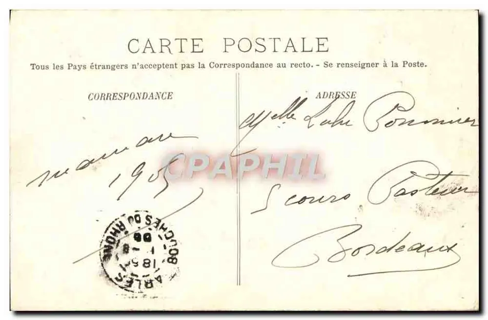 Arles — Arlésienne am Konvent von Saint-Trophime — LL, n°99 - Rückseite