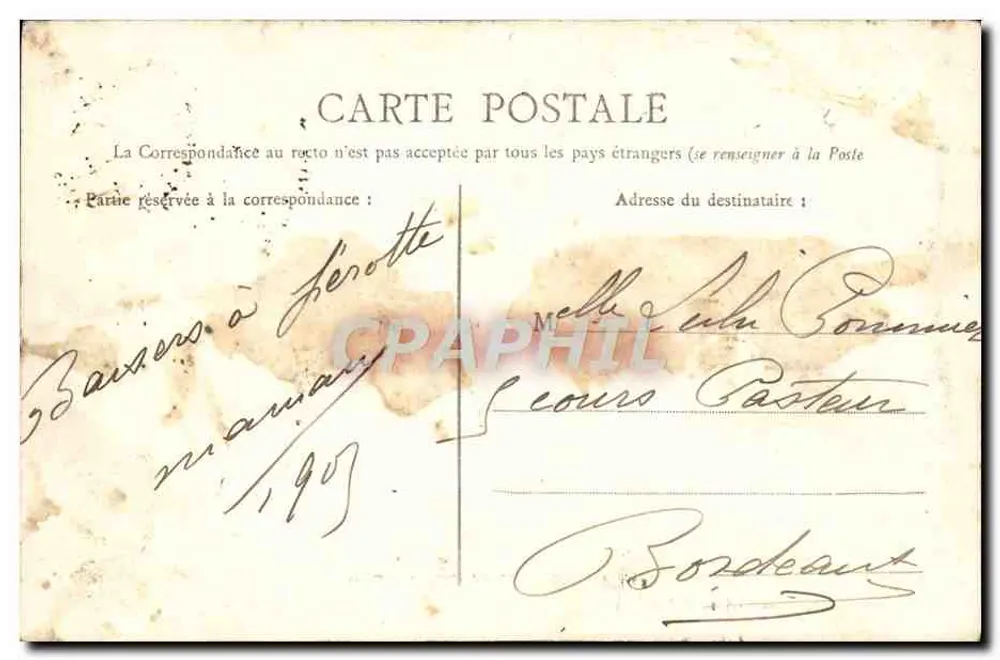 Arles — Niobé (Doação do Estado) — Foto Douzon, óptico, Arles-sur-Rhône - Verso