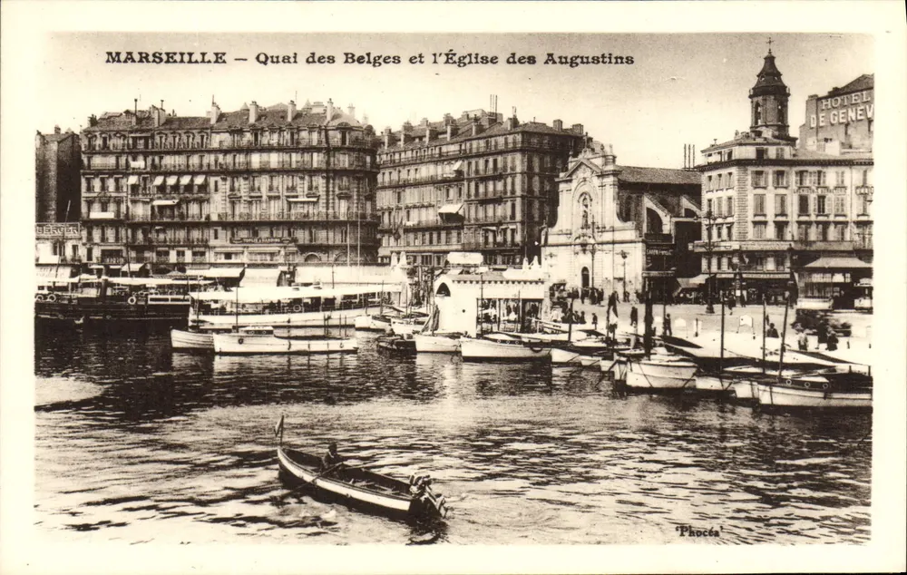 Marseille — Quai des Belges und die Kirche der Augustiner — Phocée - Vorderseite