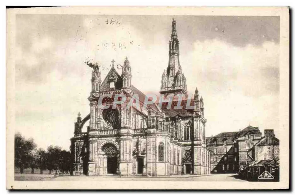 Ste-ANNE-d'AURAY — Vista geral da Basílica — editor A. Des Antr Photomecanique - Frente