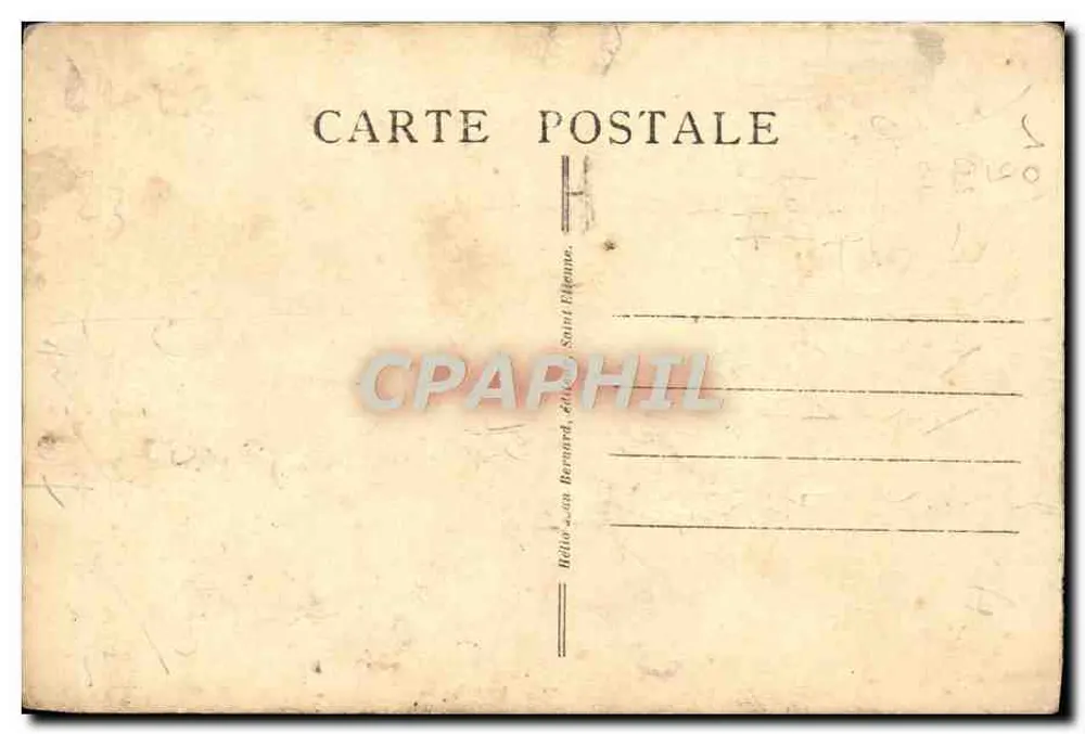 Monastère de Thyma Jeuc — Travail manuel — éditeur Hélio-Léon Bernard, Saint-Élphane, n°21 - Verso
