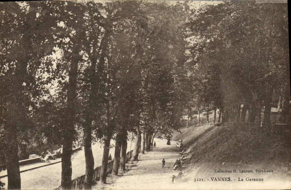 VANNES - La Garenne — Coleção H. Laurent, Port-Louis, n° 3221 - Frente