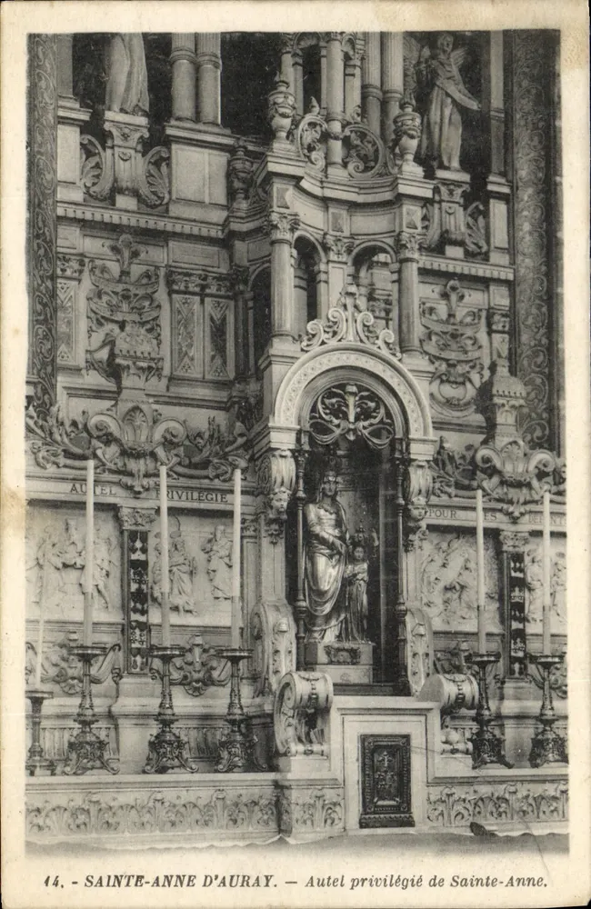 Privilegierter Altar der heiligen Anna in Auray — Verleger G. Artaud, Avonice-la-Grande - Nantes - Vorderseite
