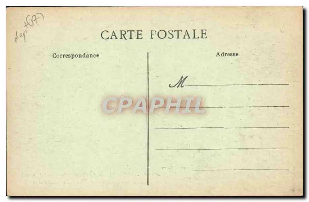 Route de la Corniche und verbogene Kiefern in Saint-Palais — Dandourey — n°90 - Rückseite