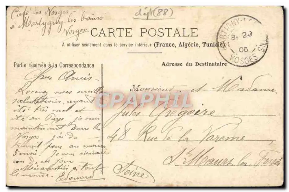 Martigny-les-Bains — Hotel Internacional — Colección J. L. - Reverso
