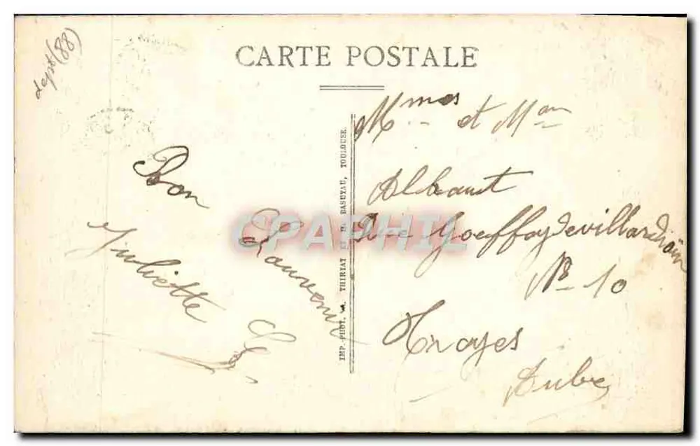 Martigny-les-Bains — Das International und das Grand-Hôtel — Verlag Souventin, A. Bailly - Rückseite