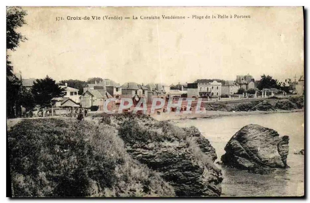 Croix-de-Vie (Vendée) — La Corniche Vendéenne - Plage de la Pelle à Porteau - Vorderseite