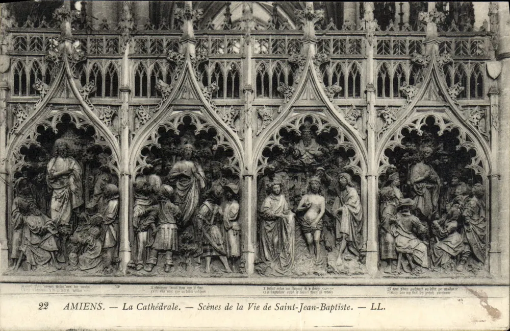 Amiens — Die Kathedrale — Szenen aus dem Leben des Heiligen Johannes dem Täufer — LL. - Vorderseite