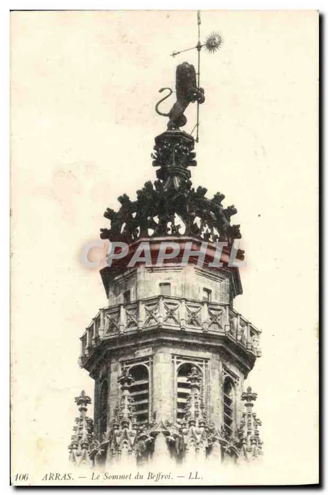 Arras — O Cimo da Torre da Igreja — 106 - Frente