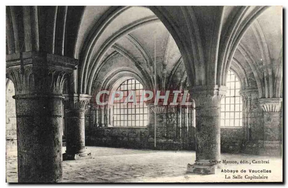 Abadia de Vaucelles — A Sala Capitular — Oscar Masson, editor, Cambrai - Frente
