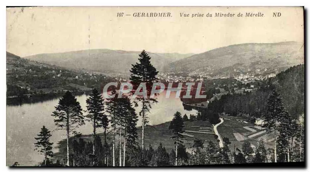 Gerardmer — Blick vom Mérelle-Überblick — ND - Vorderseite