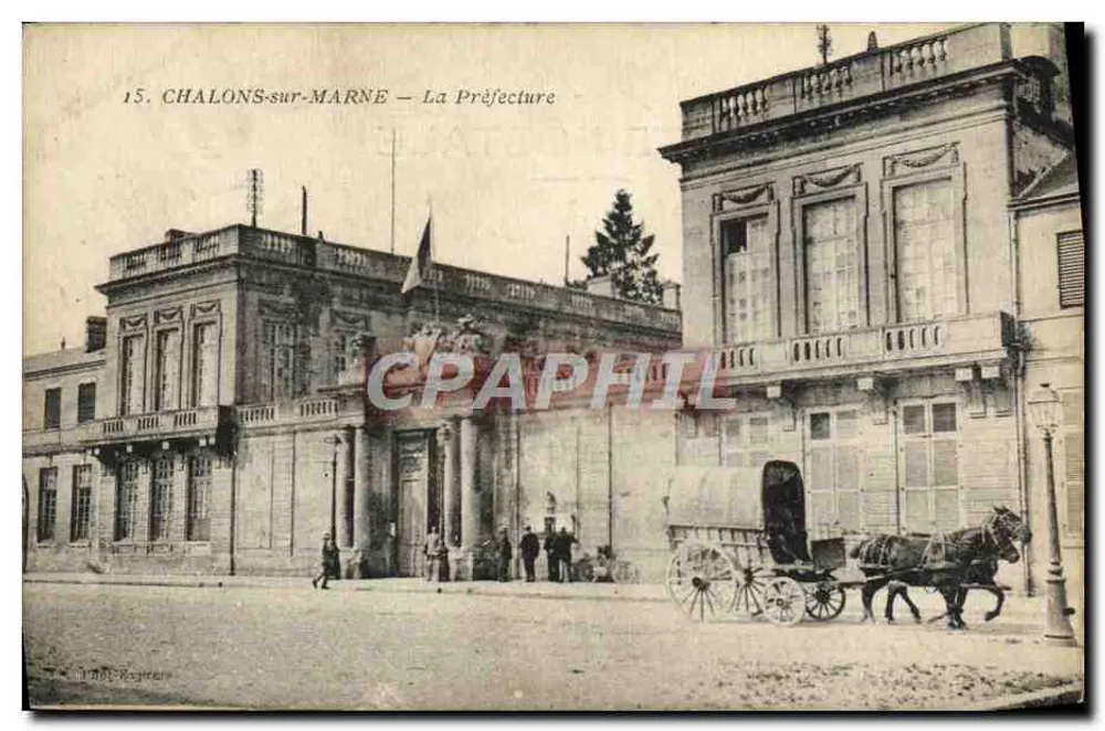 Chalons-sur-Marne — A Prefeitura — Editor: T. P. R. Héritier - Frente