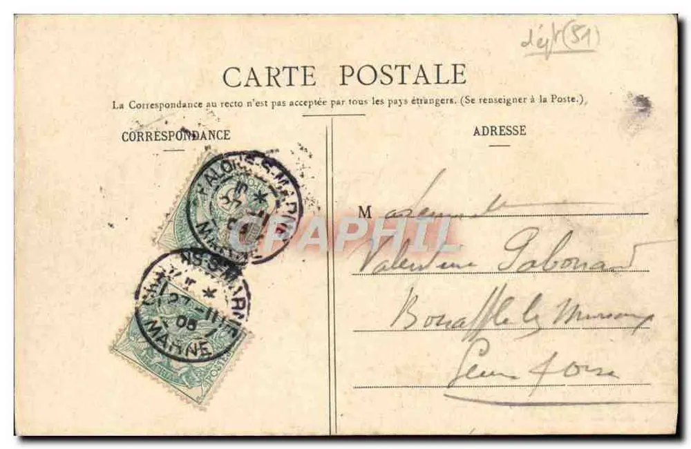 Châlons-sur-Marne — Der Jardin du Jard — Die Schwäne — L. Coëx, Verlag - Rückseite