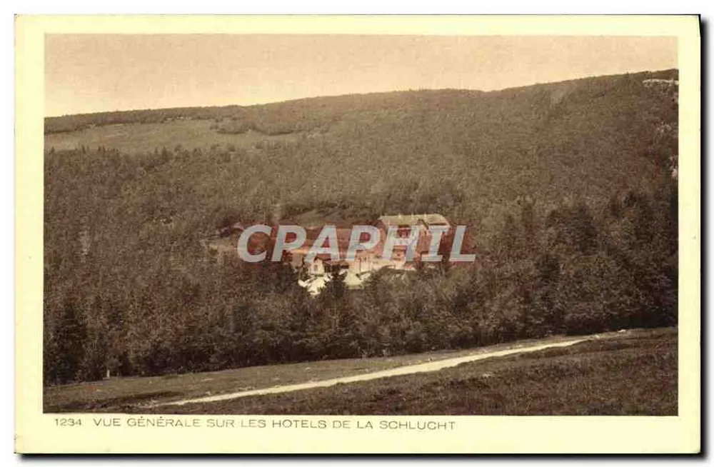 Allgemeiner Blick auf die Hotels in der Schlucht — n° 1234 — Braun & Cie, Mulhouse-Dornach - Vorderseite