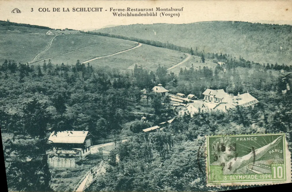 Col de la Schlucht - Montabœuf Landwirtschaftsbetrieb-Restaurant (Vosges) — unbekannter Verleger, Nr. 3 - Vorderseite