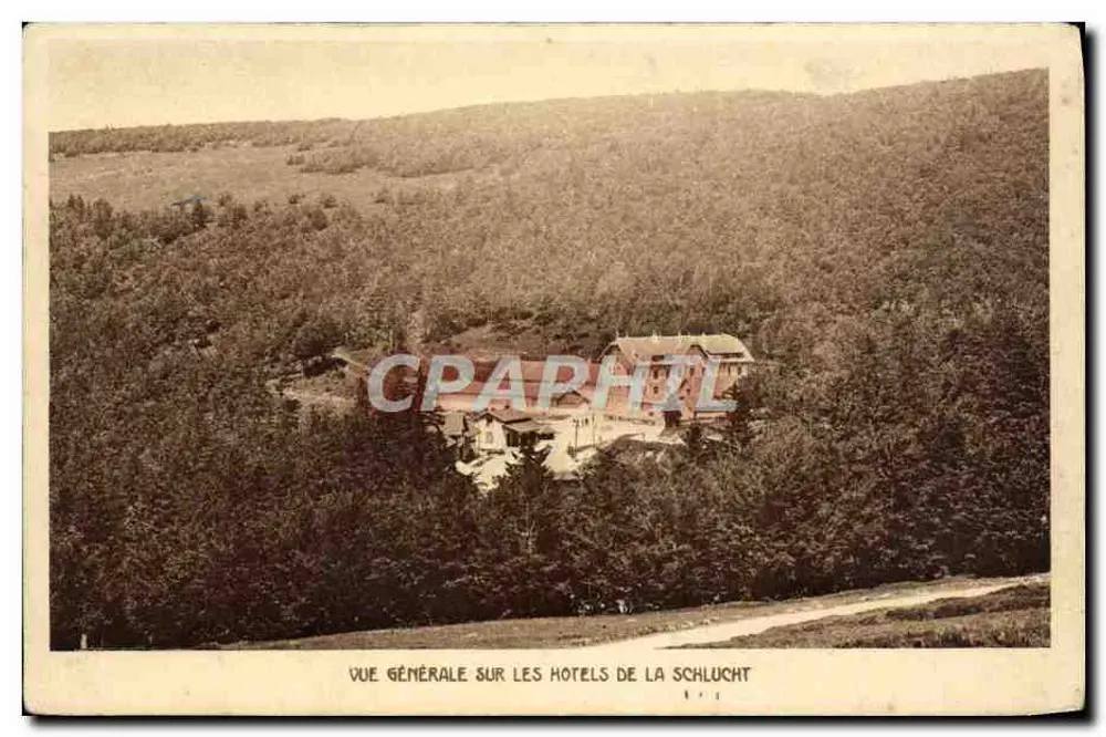 Allgemeiner Blick auf die Hotels von La Schlucht — Braun & Cie, Dornach, Nr. 1234 - Vorderseite