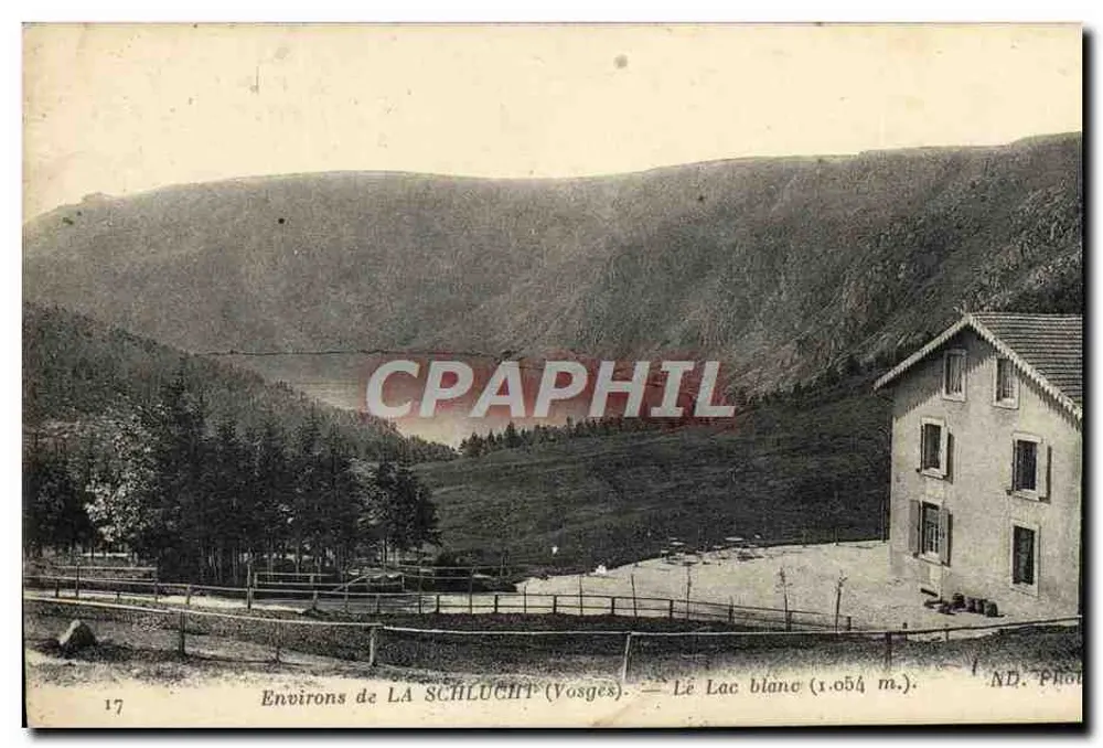Alrededores de LA SCHLUCHT (Vosges) — El Lago Blanco (1.054 m.) — ND. Fot. - Anverso