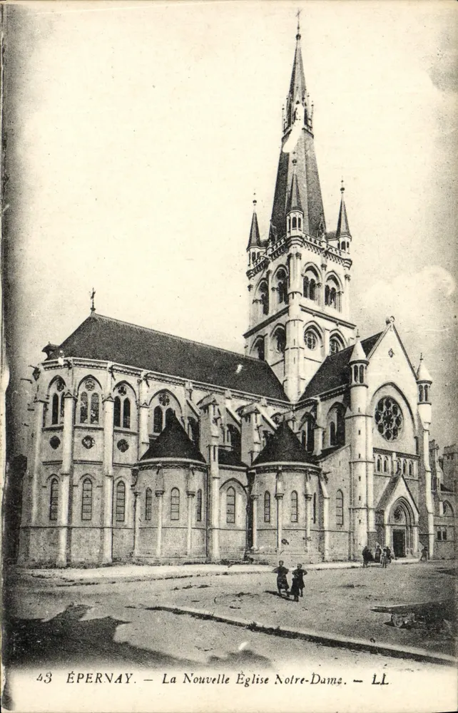 Épernay — Die Neue Kirche Notre-Dame — LL, Nr. 43 - Vorderseite