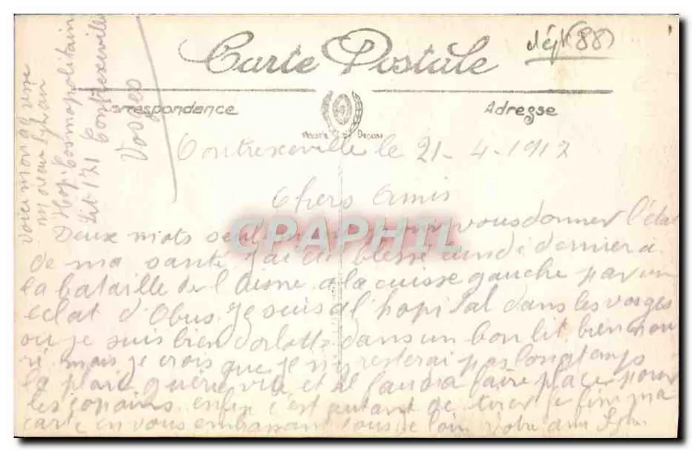 Contrexéville — A Grande Galeria — LL. — Selleoya - Verso